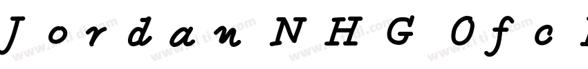 Jordan NHG Ofc Med R字体转换 Jordan NHG Ofc Med R字体转换
